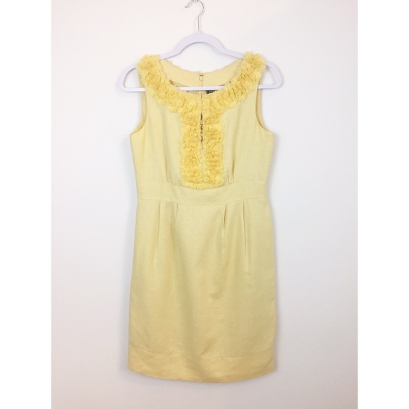 Taylor Cocktail Dress - Size 6 - Small - Yellow - Picture 1 of 11
